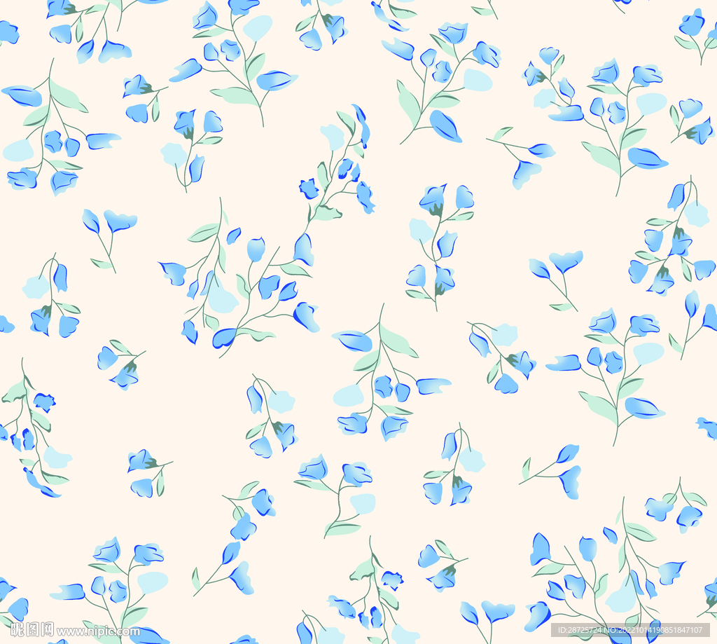 数码印花 大牌花 小碎花 爆款