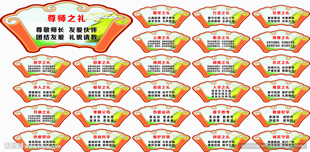 文明礼仪展板  校园文化