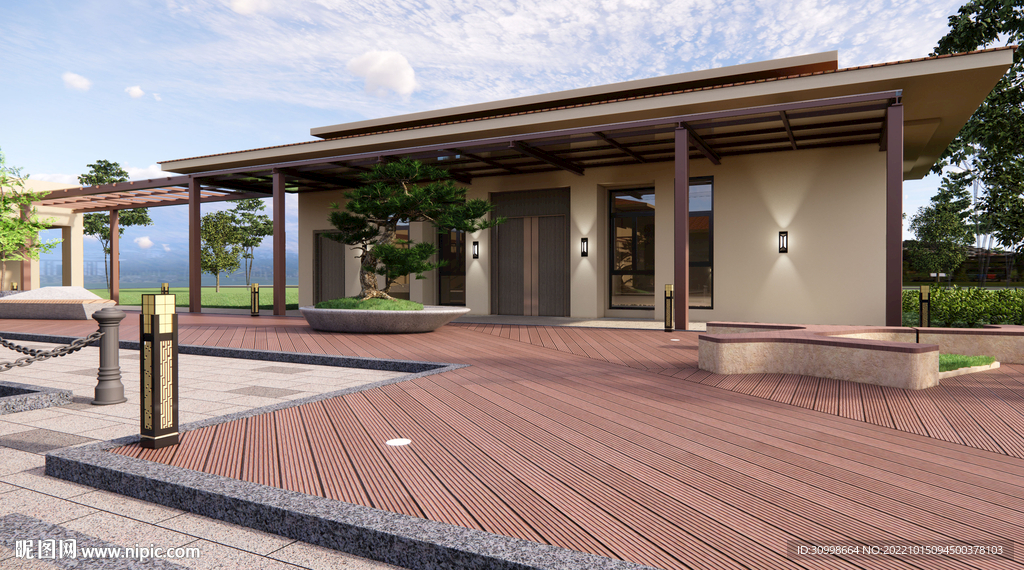 园林建筑效果图