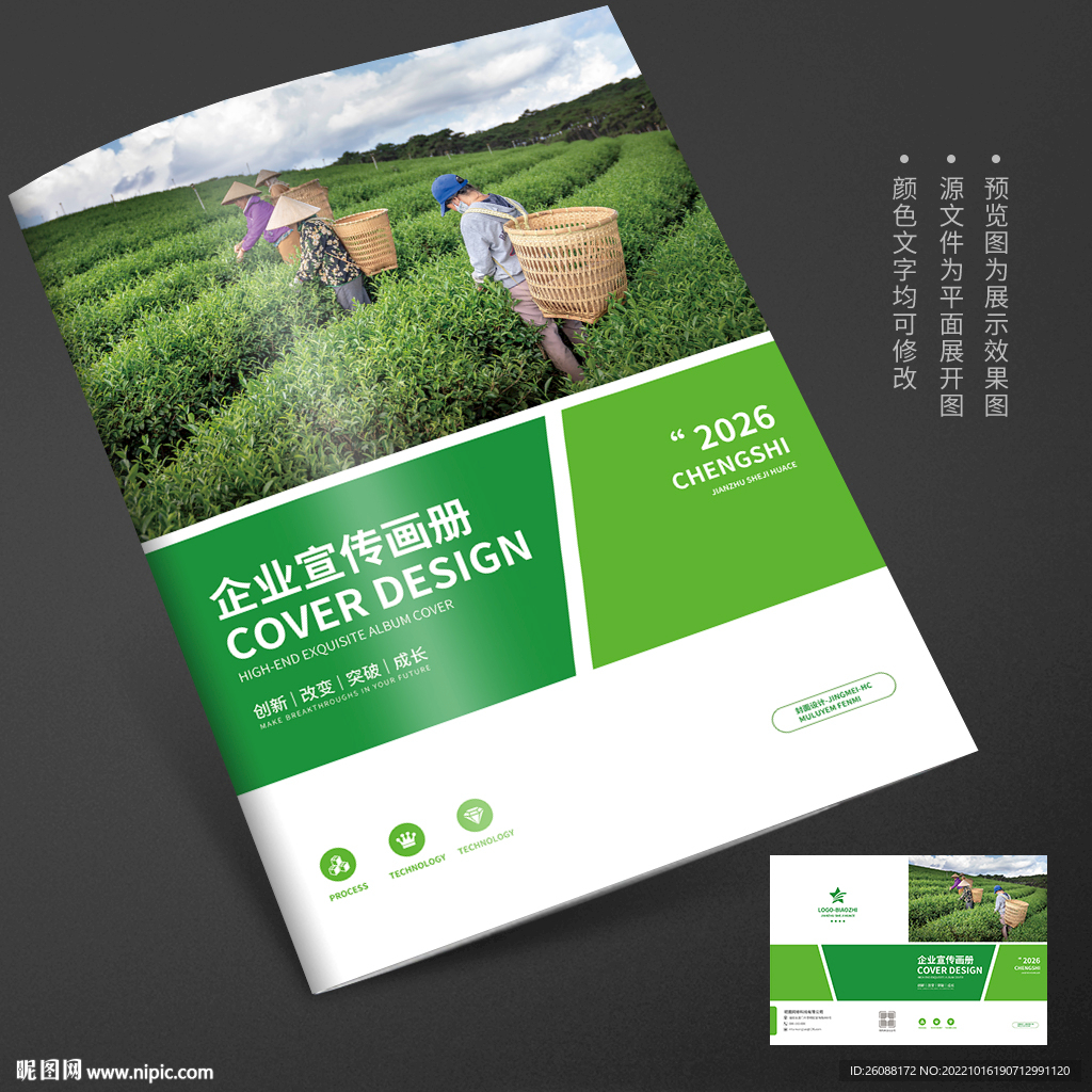 茶园茶叶宣传册封面
