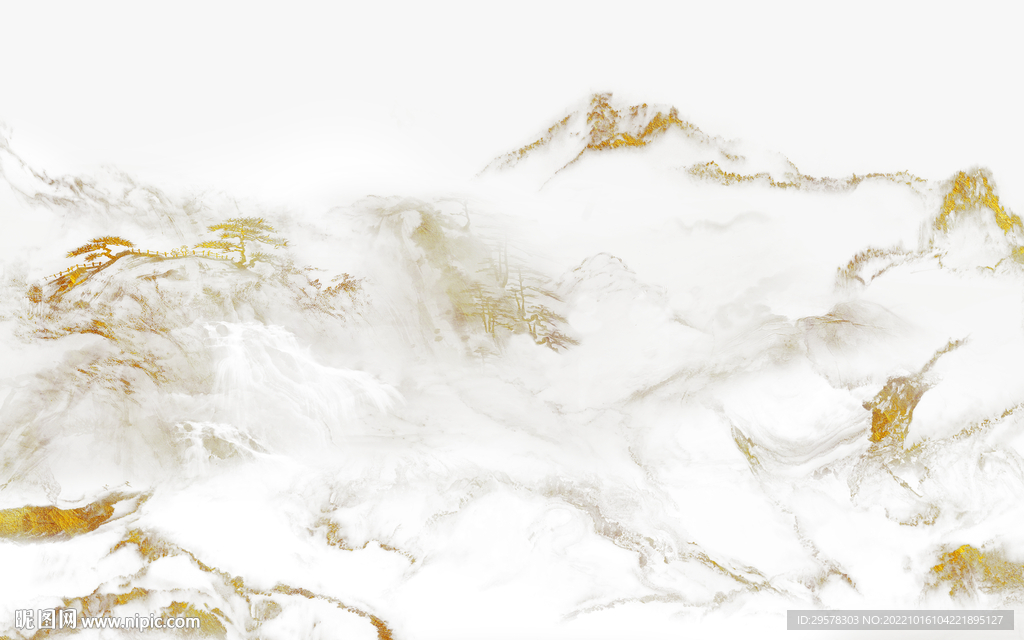 简约金色爵士白 TIF合层 