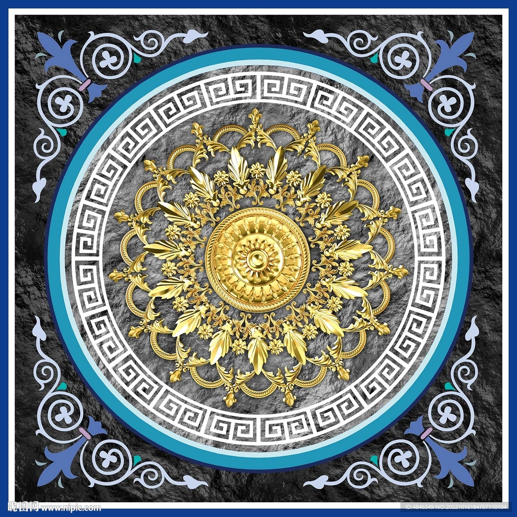 新中式圆轻奢形装饰画