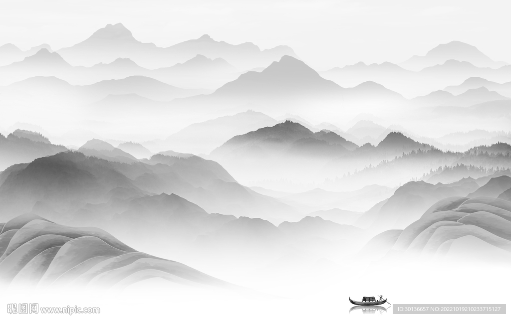 意境 爆款人气山水 Tif分层