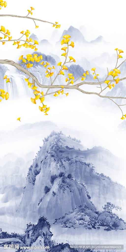 高端山水最新玄关 Tif分层