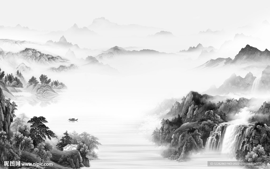 最新上架山水画 tiF分层