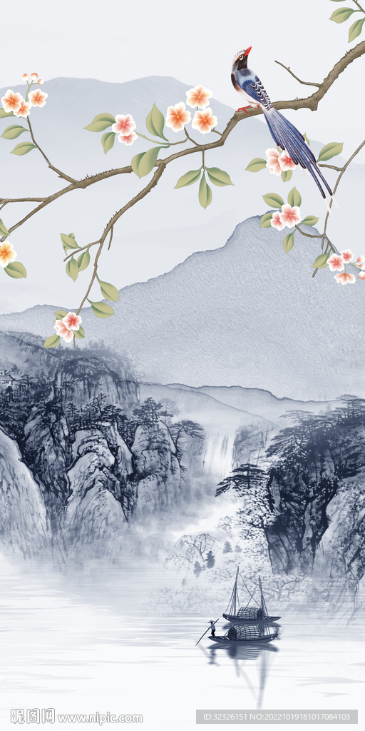 人气 新品山水玄关 TIf分层