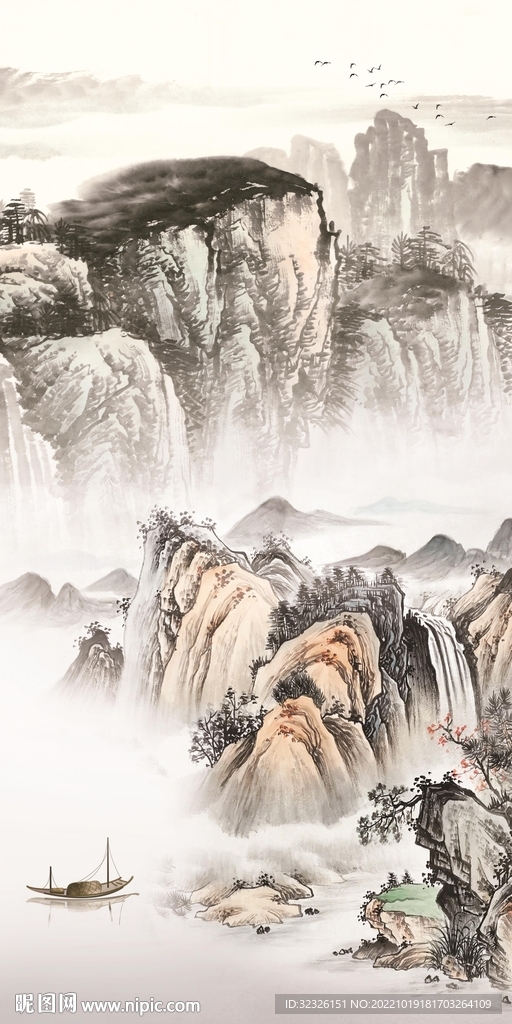 大气 新品山水玄关 TIf分层