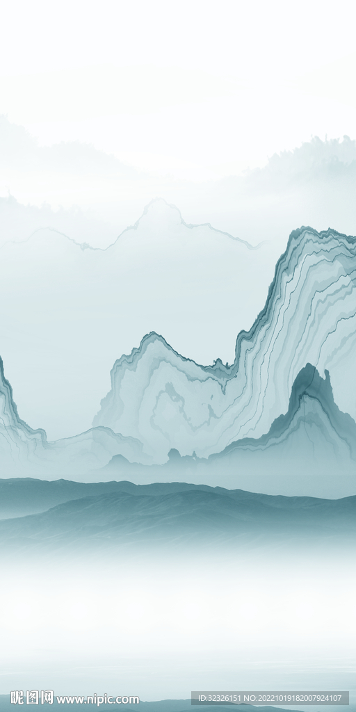 高档 新品山水玄关 TIf分层