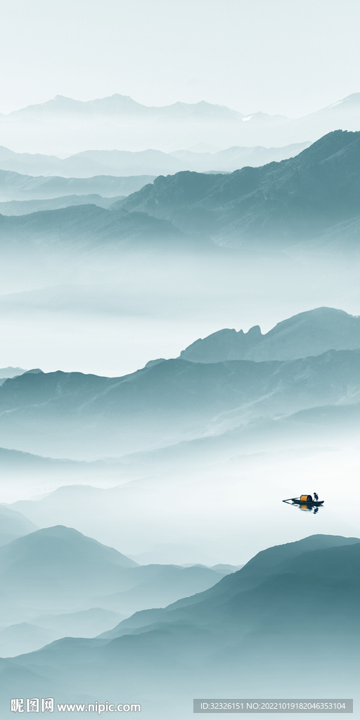 高清 新品山水玄关 TIf分层