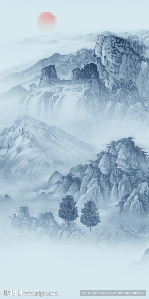 简约 最新山水玄关 TIf分层