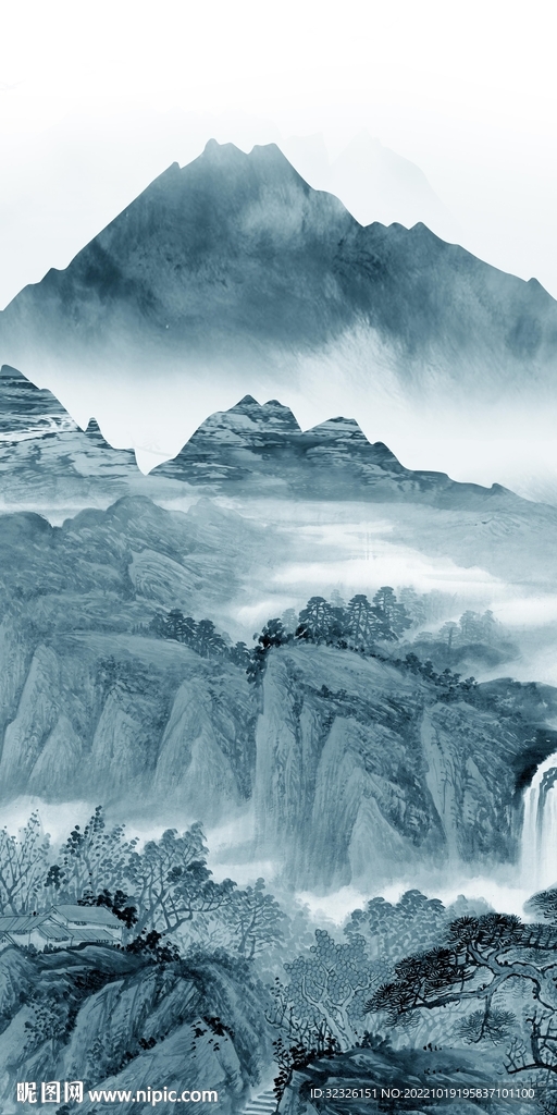 高档 最新山水玄关 TIf分层