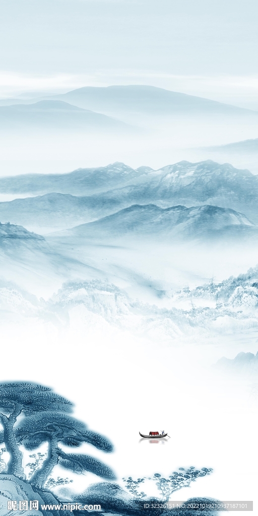 爆款 中式山水玄关 TIf分层