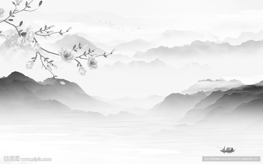 新上架意境高档山水 tif分层