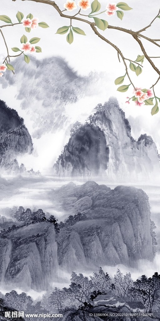 最新 大气简约玄关 Tif分层