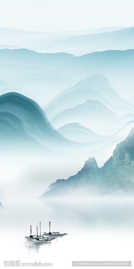 山水高端新品玄关 Tif分层