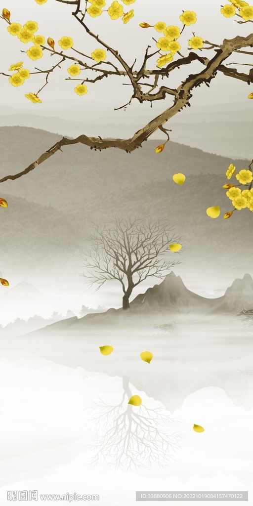 新中式高端 新款玄关Tif分层