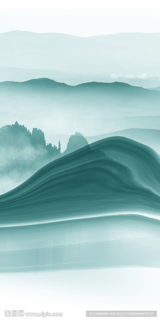 水墨 高端新款玄关 Tif分层