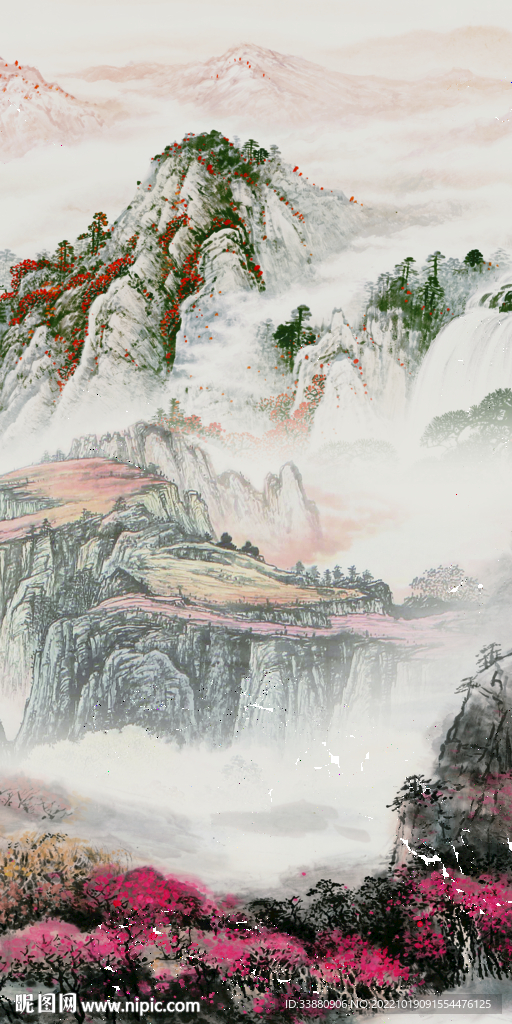 国画高端新品玄关 Tif分层