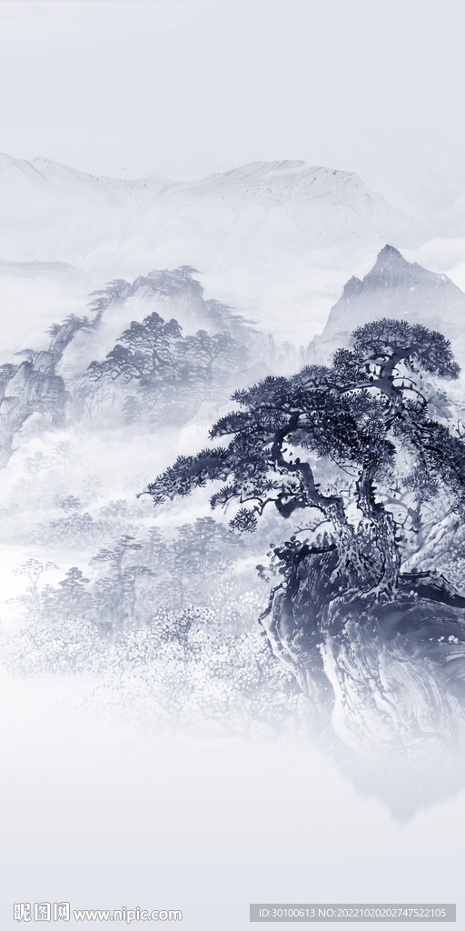 爆款 高端玄关山水 TiF分层