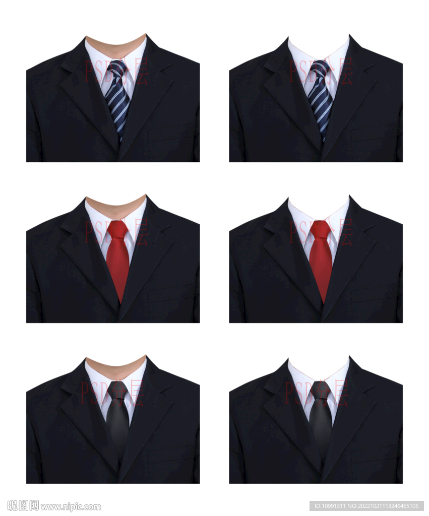 男人领带衬衫西装正装衣服素材