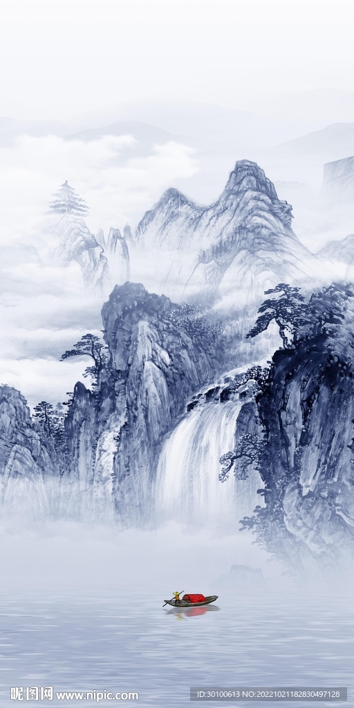 人气 新品玄关山水 TiF分层