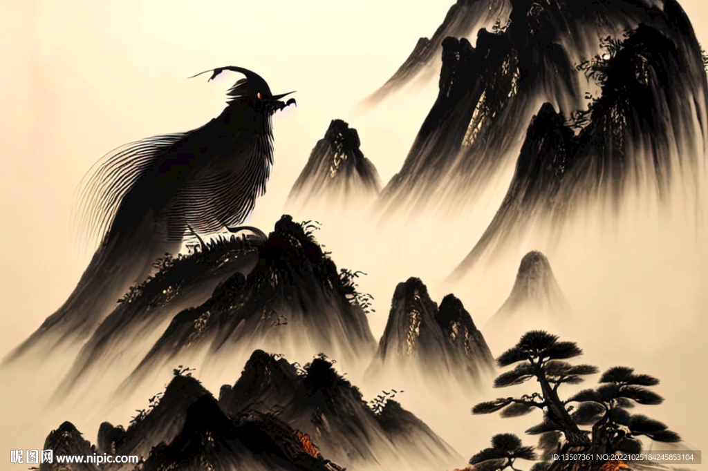 中国风国画水墨装饰画