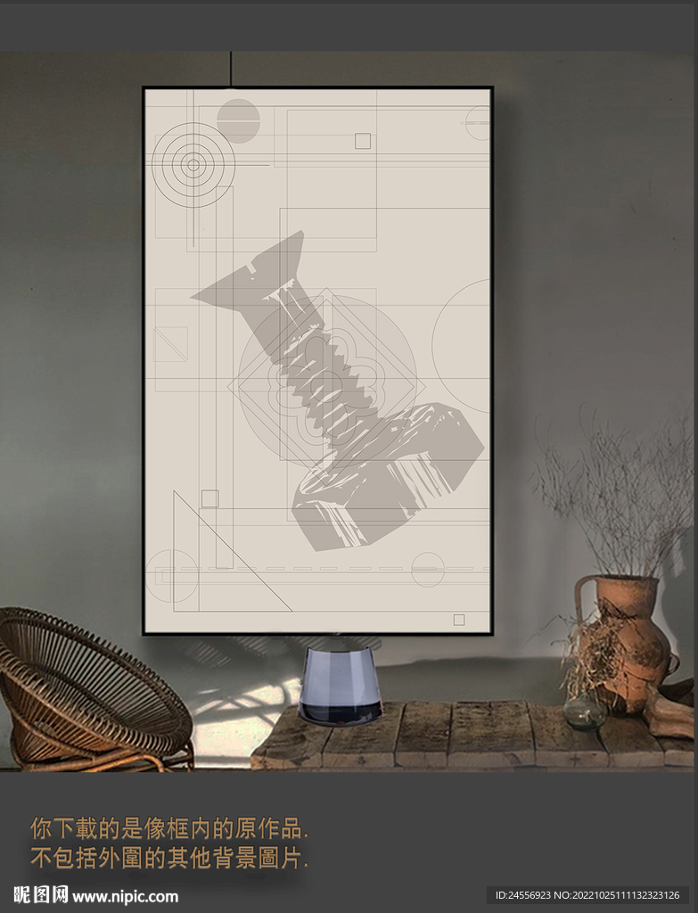 罗马古典色块抽象画