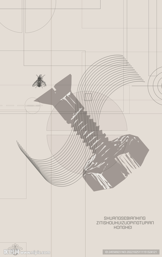 罗马古典色块抽象画