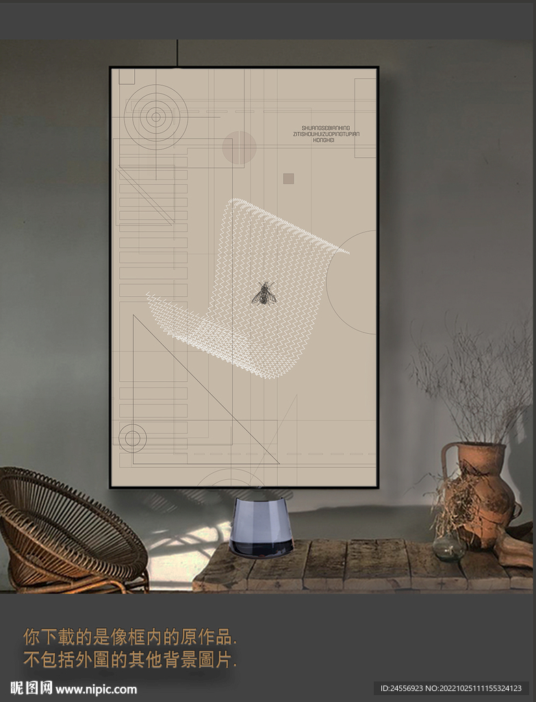 罗马古典色块抽象画