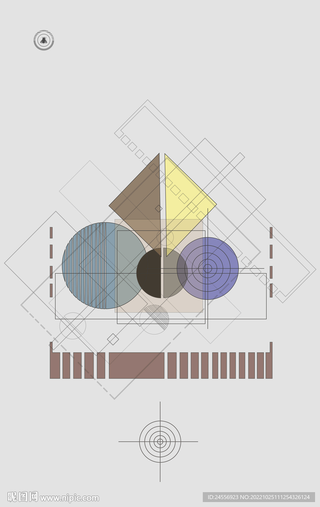 罗马古典色块抽象画