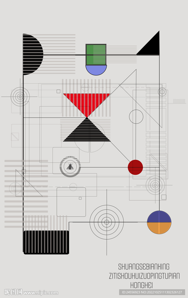 罗马古典色块抽象画