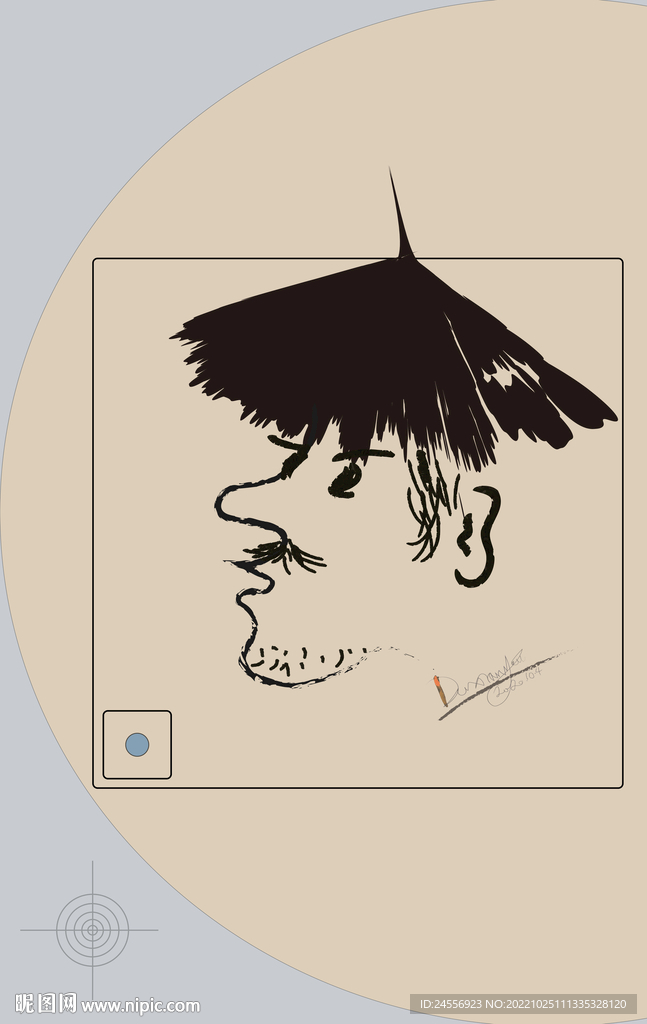 罗马古典色块抽象画