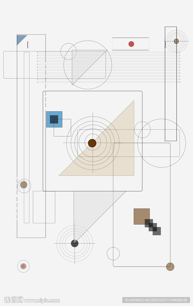 罗马古典色块抽象画