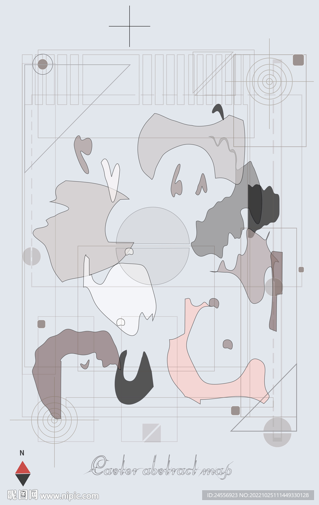 罗马古典色块抽象画