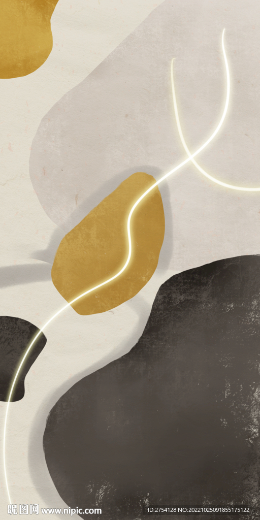 轻奢装饰画 抽象画 油画彩绘