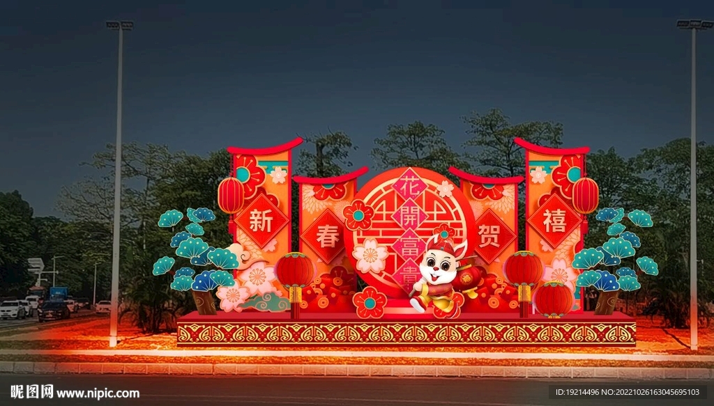 创意彩灯 春节素材 2023 