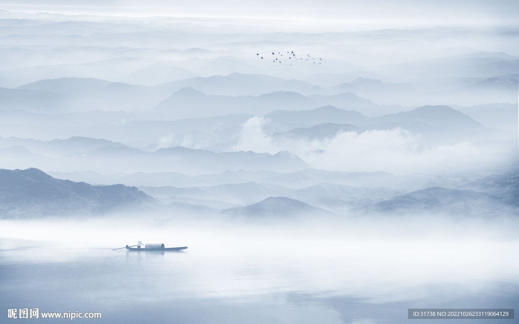 新中式意境山水画