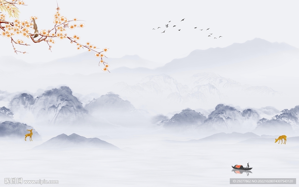 最新 爆款新山水画 TiF分层