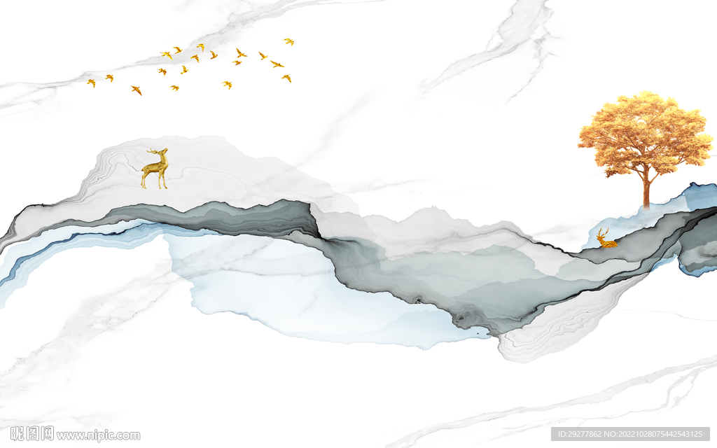 线条 爆款新无框画 TiF分层