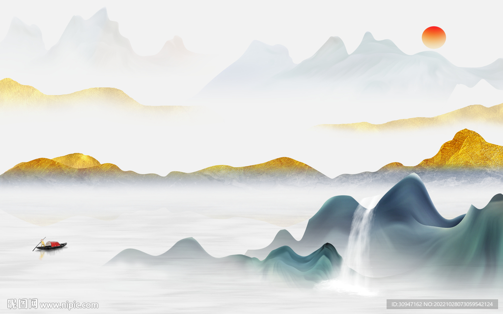 人气 新别墅山水画 tIf分层