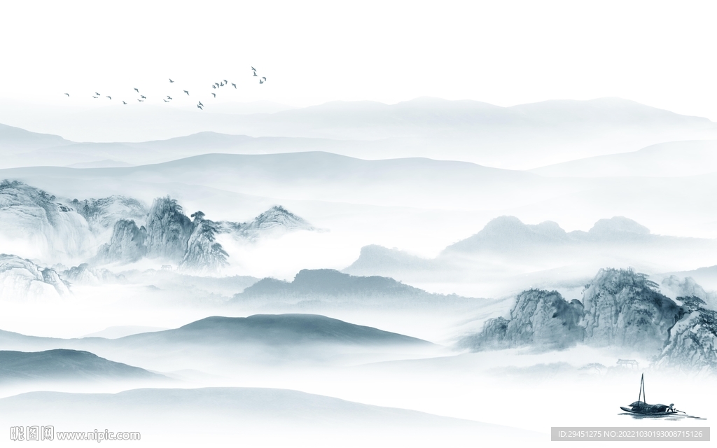 电视 客厅新山水画 TiF分层