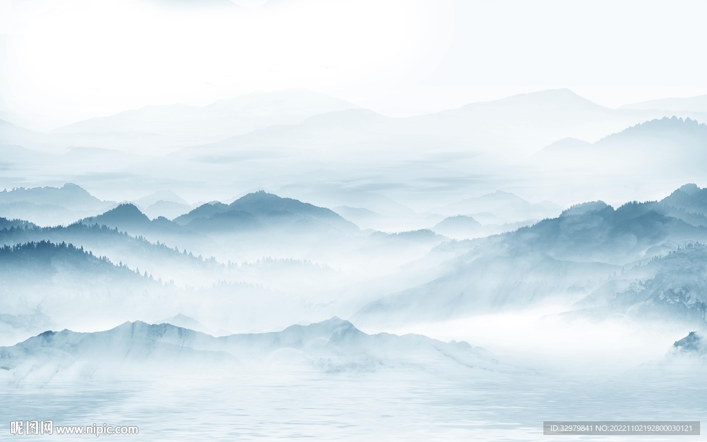 最 新品高端山水 tif分层画