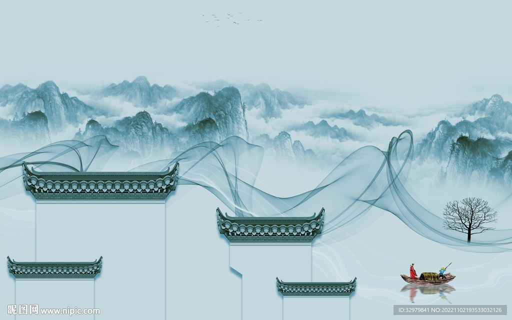 现代  新品高端山水 tif分