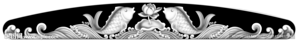 荷花灰度图图片