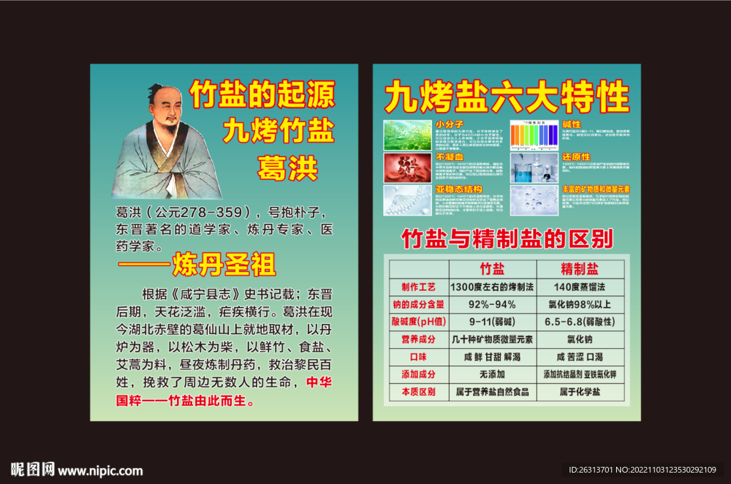 竹盐文化展板