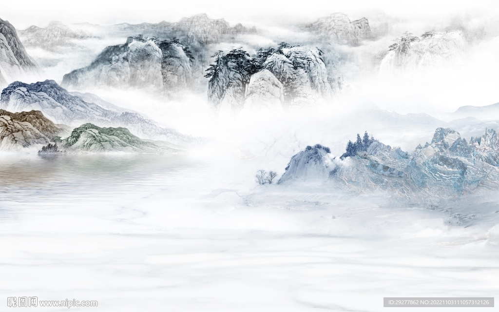 人气 爆款新山水画 TiF分层