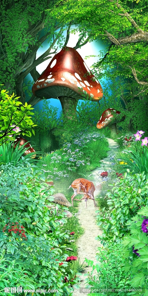 梦幻树林过道玄关