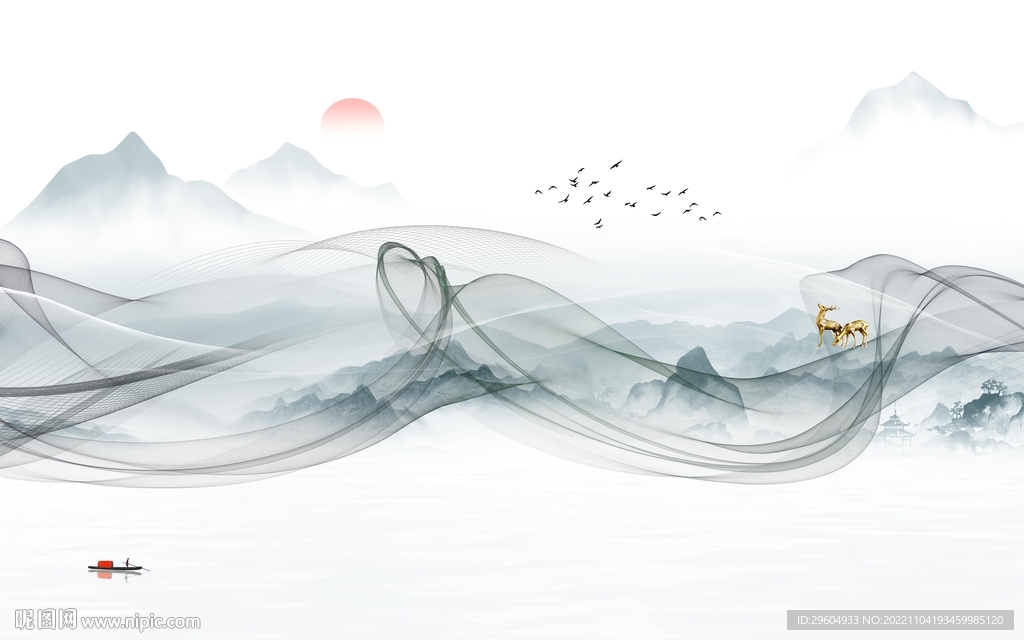 别墅 高档大气山水 TIf分层