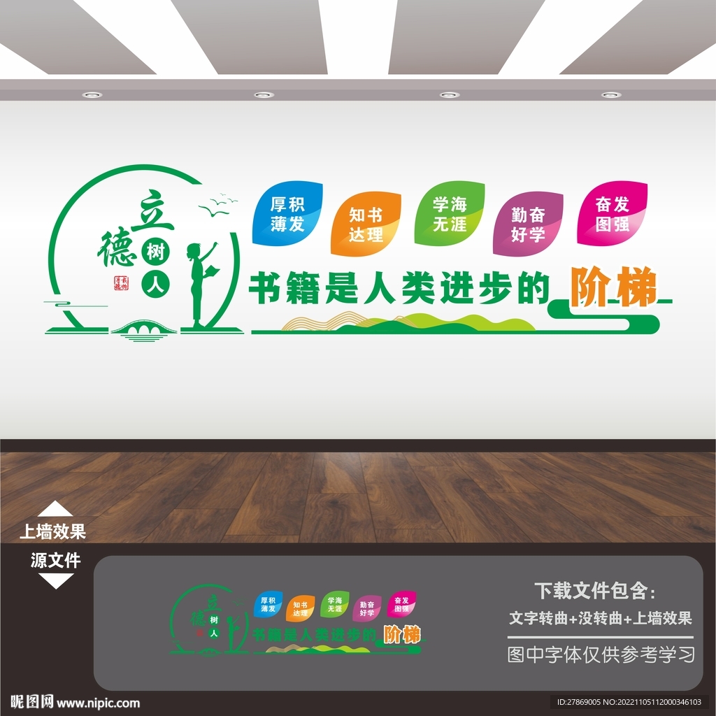 图书馆阅览室展板挂画