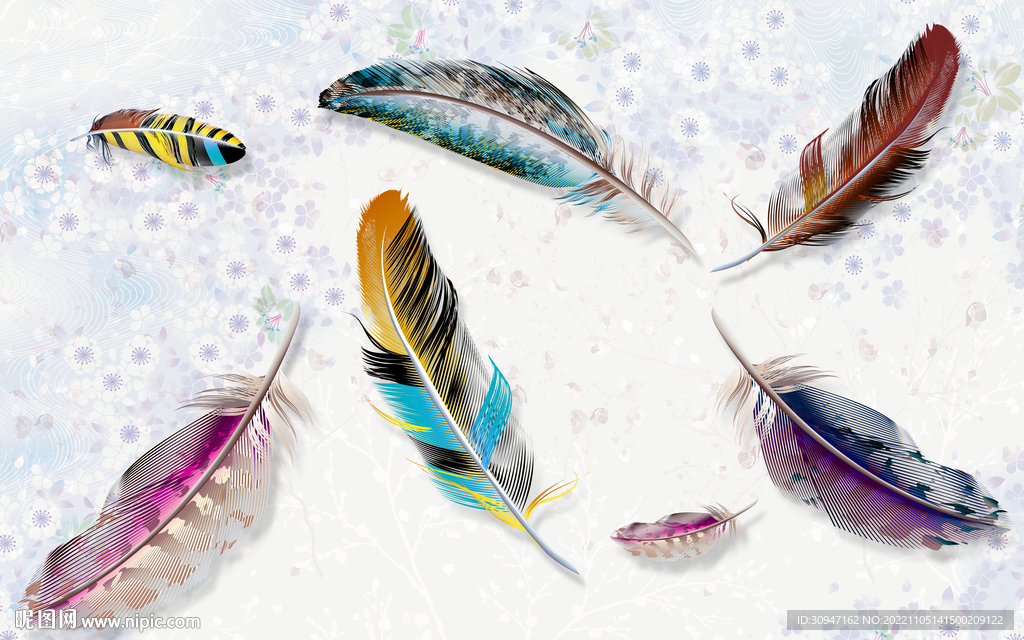 爆款 高清背景墙画 TIF分层